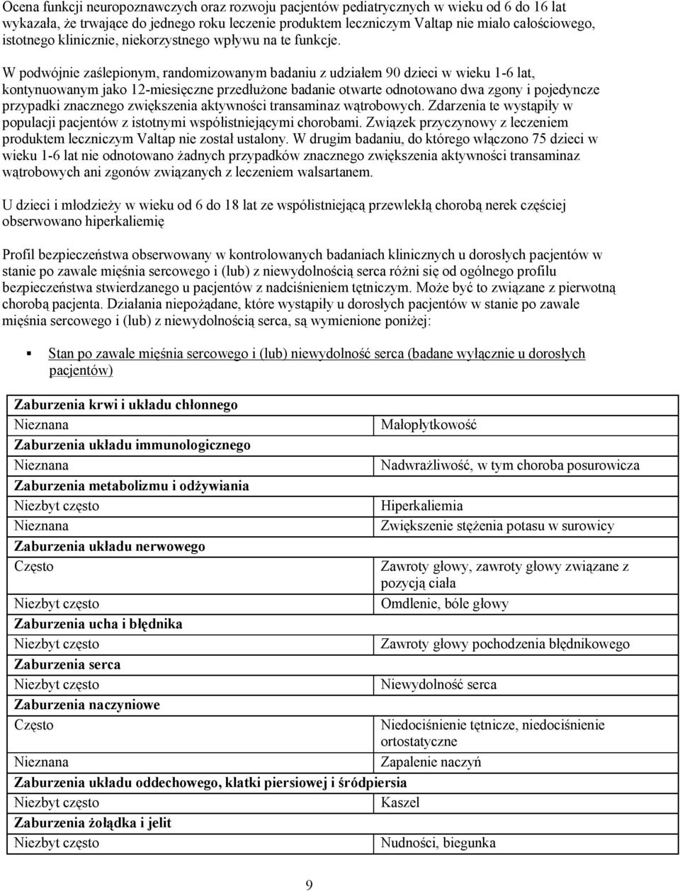 W podwójnie zaślepionym, randomizowanym badaniu z udziałem 90 dzieci w wieku 1-6 lat, kontynuowanym jako 12-miesięczne przedłużone badanie otwarte odnotowano dwa zgony i pojedyncze przypadki