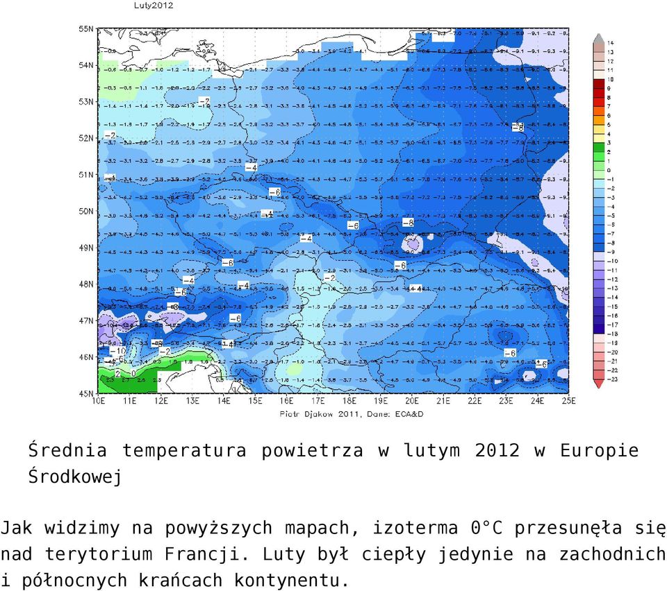 C przesunęła się nad terytorium Francji.