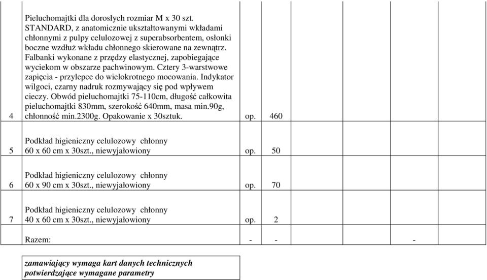 Falbanki wykonane z przędzy elastycznej, zapobiegające wyciekom w obszarze pachwinowym. Cztery 3-warstwowe zapięcia - przylepce do wielokrotnego mocowania.