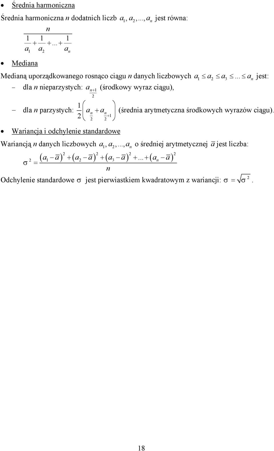.. jest: dl iepzysty: + (śodkowy wyz iągu), dl pzysty: + (śedi ytmetyz śodkowy wyzów