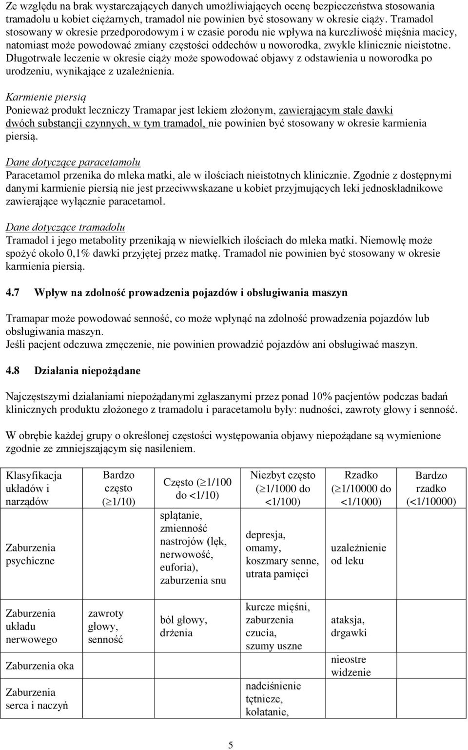 Długotrwałe leczenie w okresie ciąży może spowodować objawy z odstawienia u noworodka po urodzeniu, wynikające z uzależnienia.