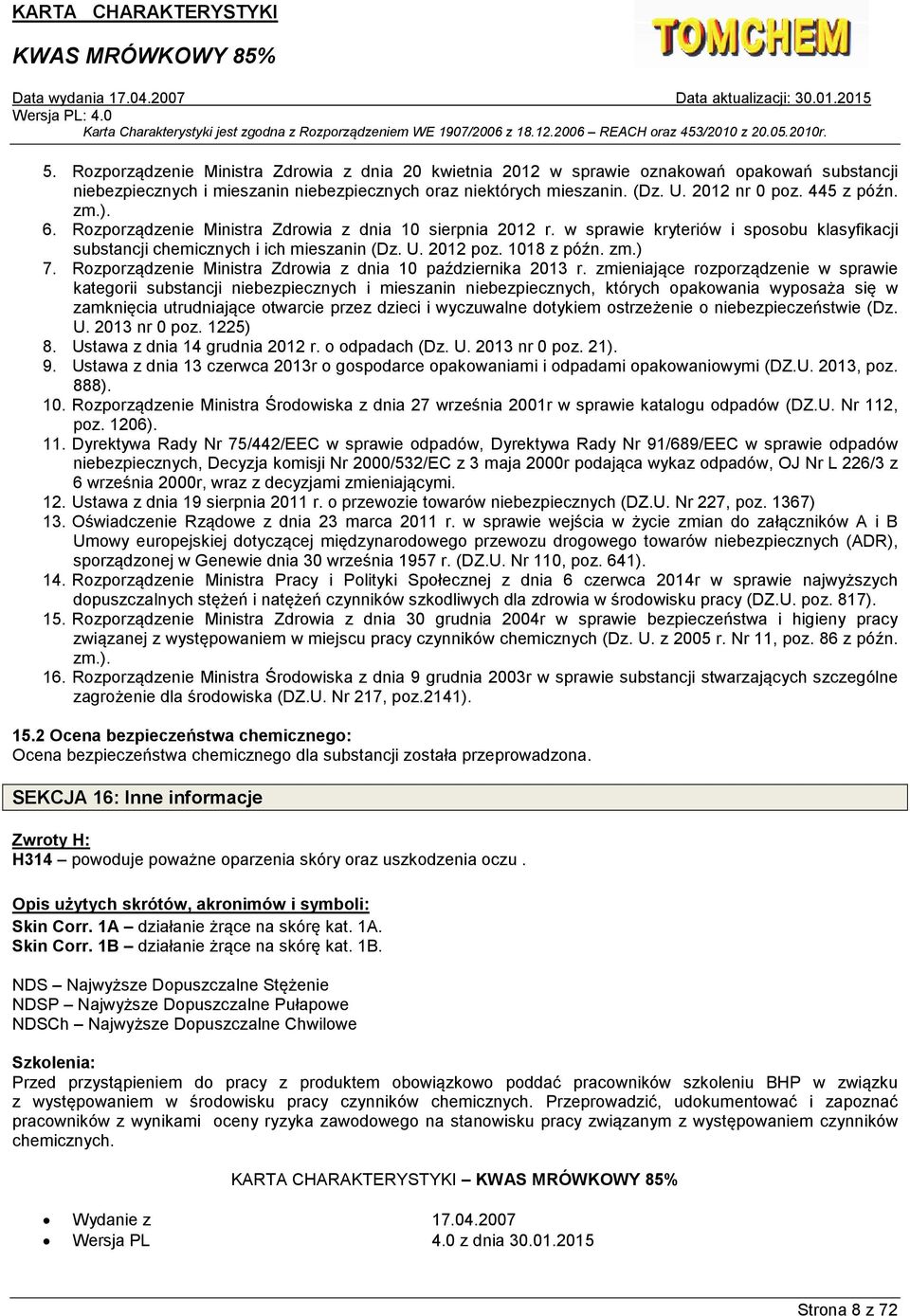 Rozporządzenie Ministra Zdrowia z dnia 10 października 2013 r.