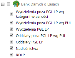 W portalu podłączonych jest (w postaci warstw informacyjnych) wiele innych dostępnych usług sieciowych, których krótki przegląd przedstawiono poniżej: Warstwy gminy