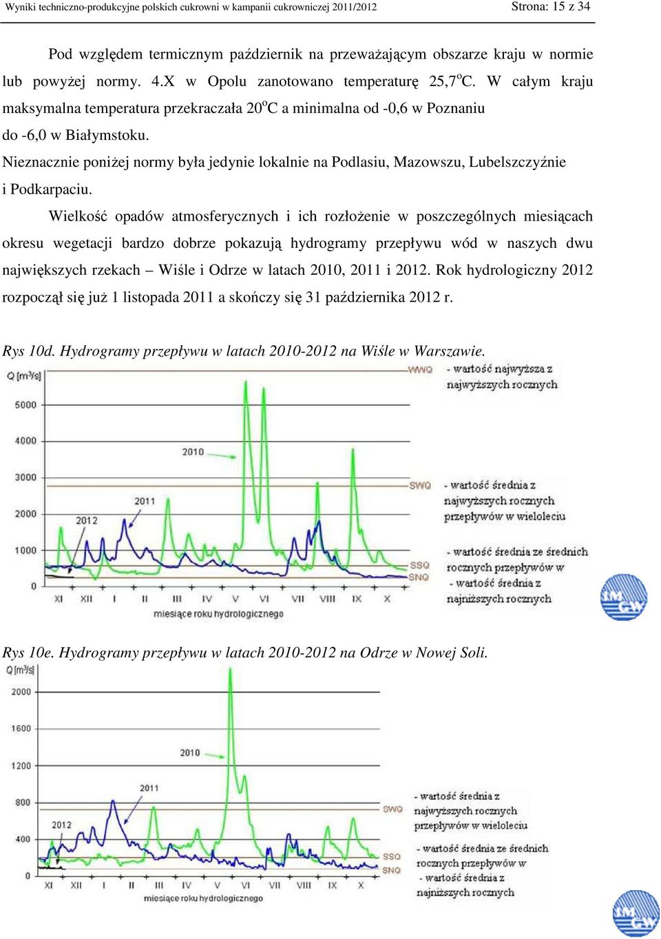 Nieznacznie poniżej normy była jedynie lokalnie na Podlasiu, Mazowszu, Lubelszczyźnie i Podkarpaciu.