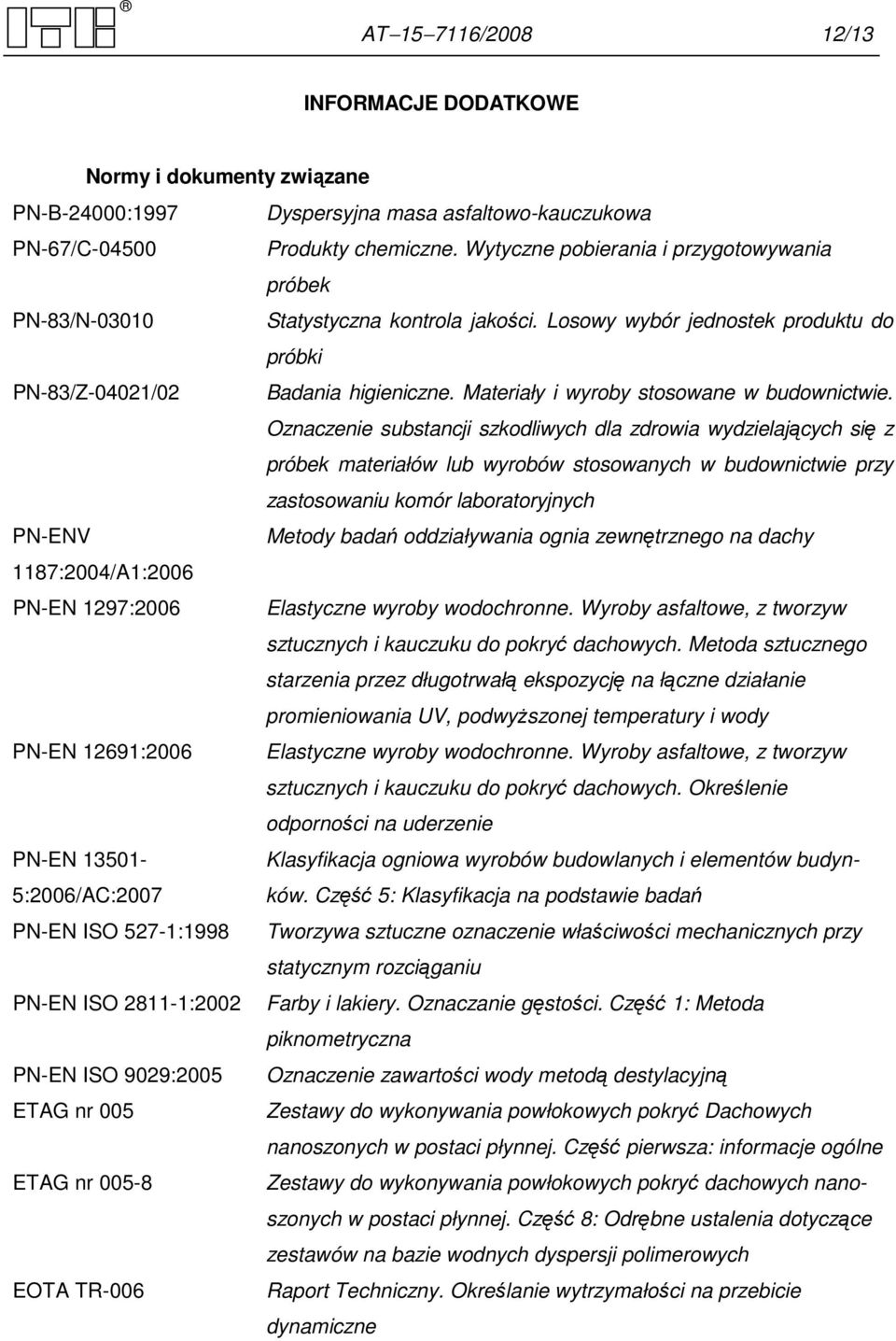 Materiały i wyroby stosowane w budownictwie.