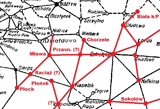 Zaproponowane przez M. Łopuszyńskiego nowe linie kolejowe miały usunąć istniejące w ówczesnym układzie sieci PKP luki oraz minimalizować współczynnik wydłużenia tras.