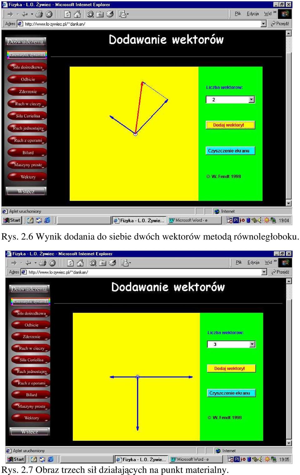 wektorów metodą równoległoboku.