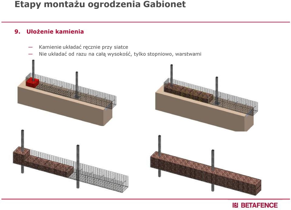 Nie układać od razu na całą