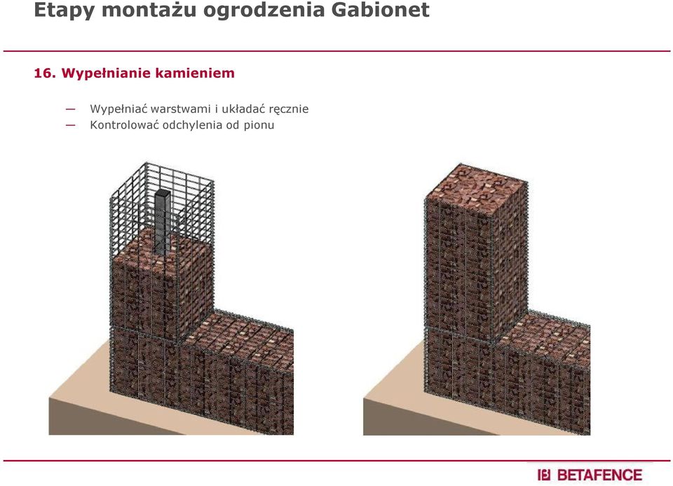 warstwami i układać
