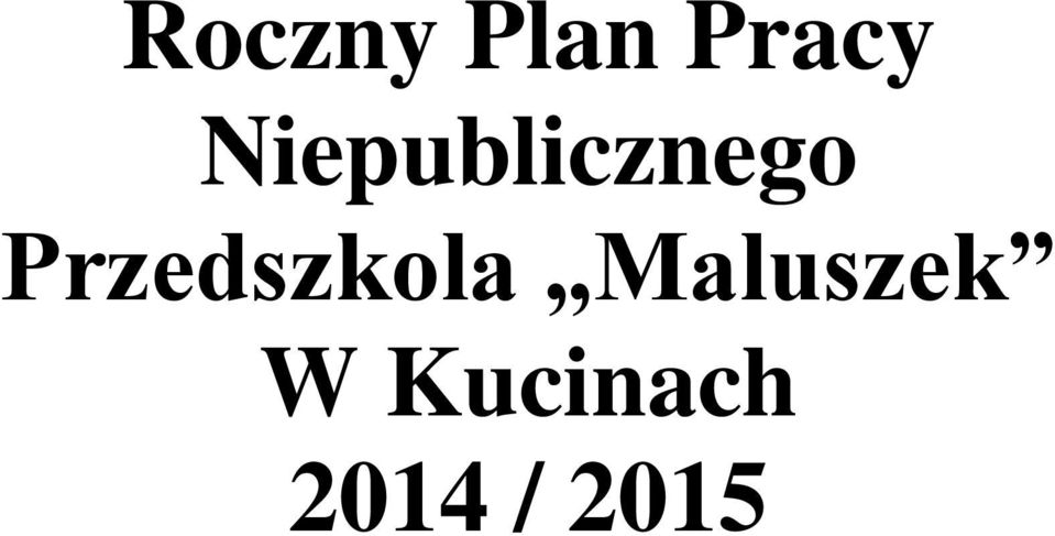 Przedszkola