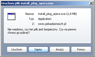 System poprosi o zamknięcie wszystkich okien przeglądarki Opera, by dodatek mógł zostać zainstalowany bez konieczności