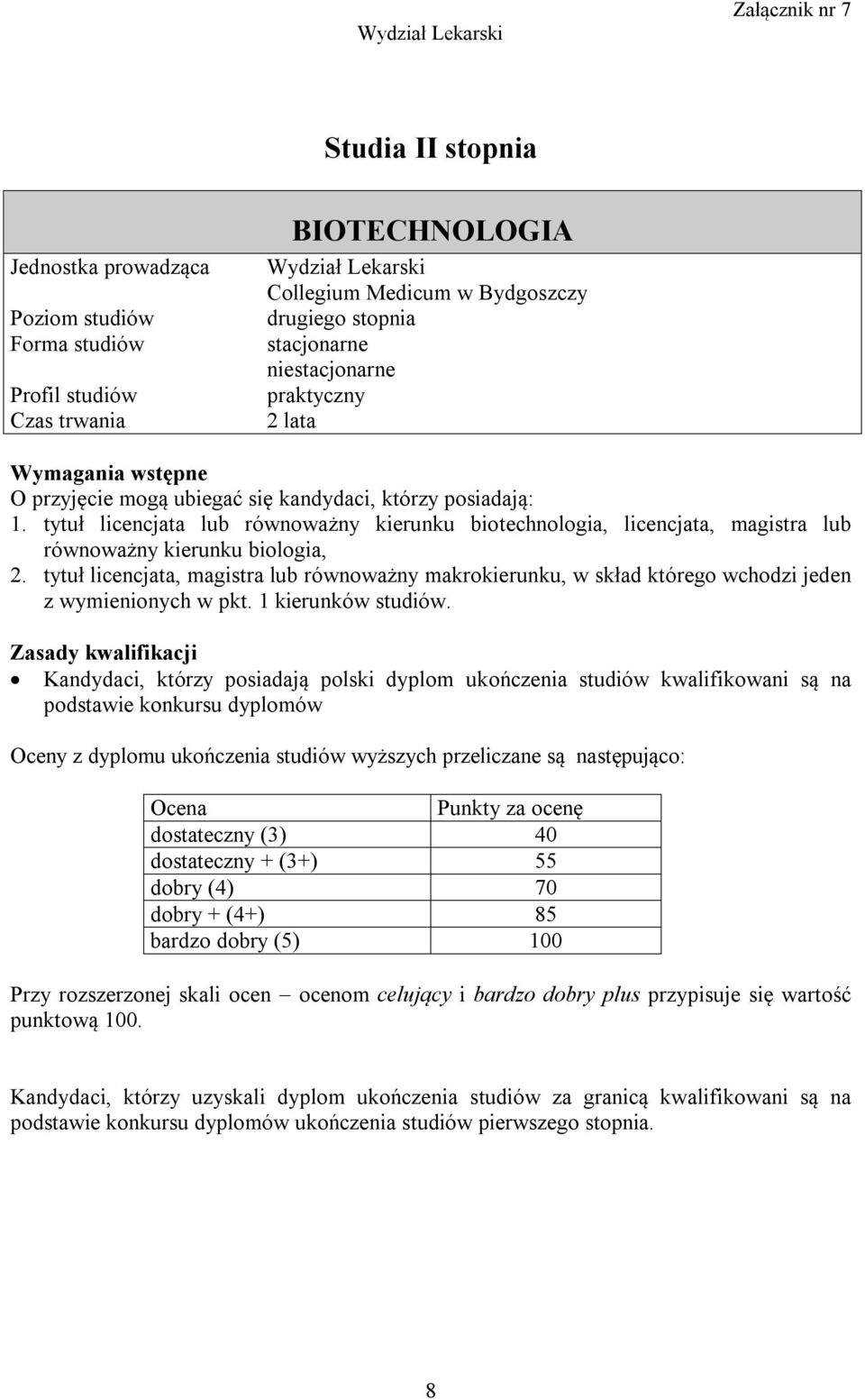 tytuł licencjata, magistra lub równoważny makrokierunku, w skład którego wchodzi jeden z wymienionych w pkt. 1 kierunków studiów.