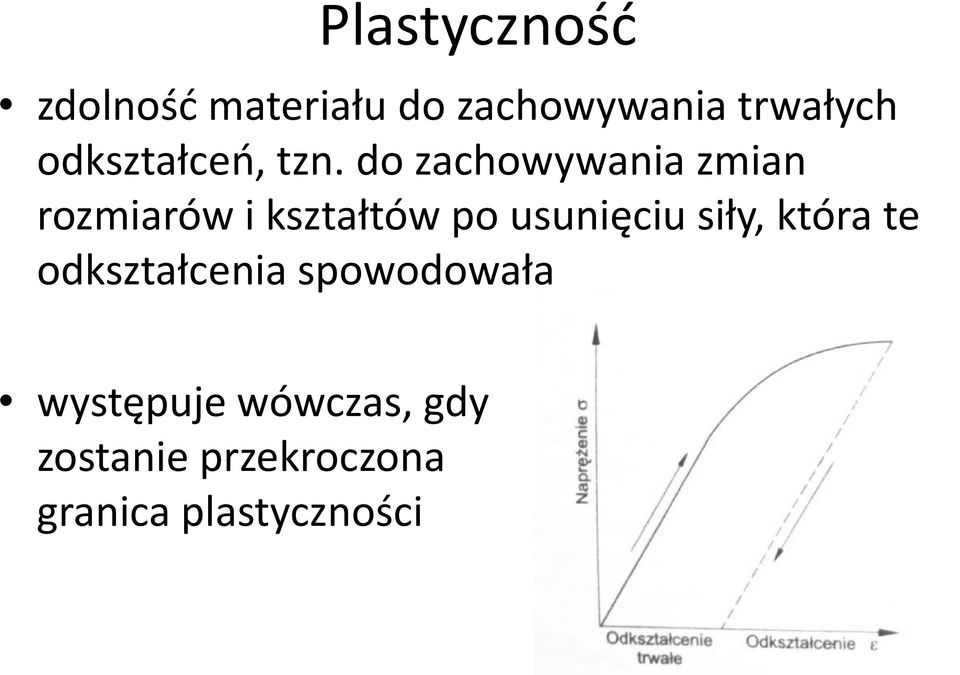 do zachowywania zmian rozmiarów i kształtów po usunięciu