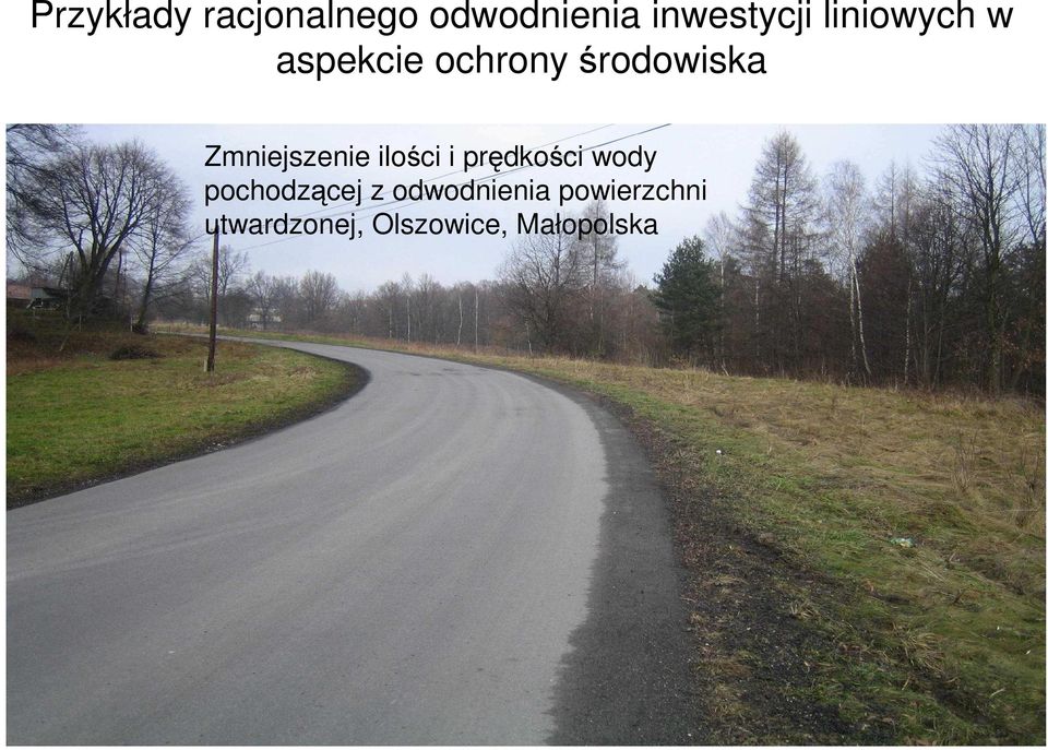 z odwodnienia powierzchni