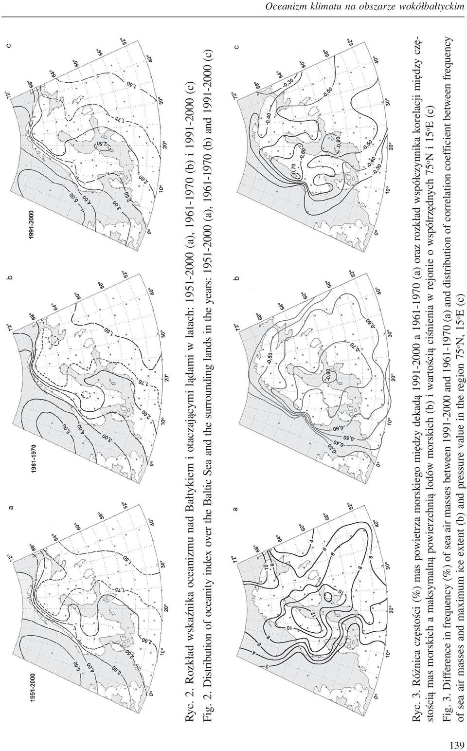 (b) i wartością ciśnienia w rejonie o współrzędnych 75 o N i 15 o E (c) Fig. 3.