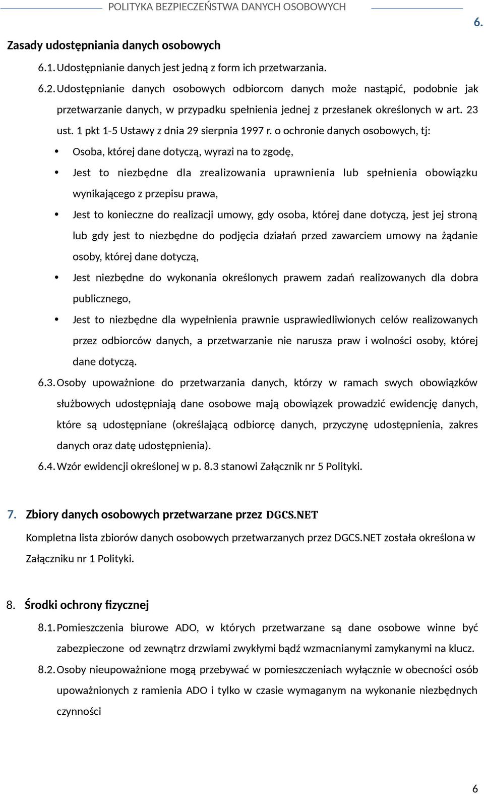 1 pkt 1-5 Ustawy z dnia 29 sierpnia 1997 r.