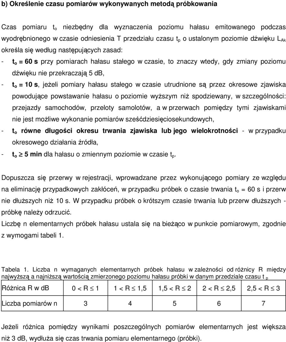 jeeli pomiary hałasu stałego w czasie utrudnione s przez okresowe zjawiska powodujce powstawanie hałasu o poziomie wyszym ni spodziewany, w szczególnoci: przejazdy samochodów, przeloty samolotów, a w