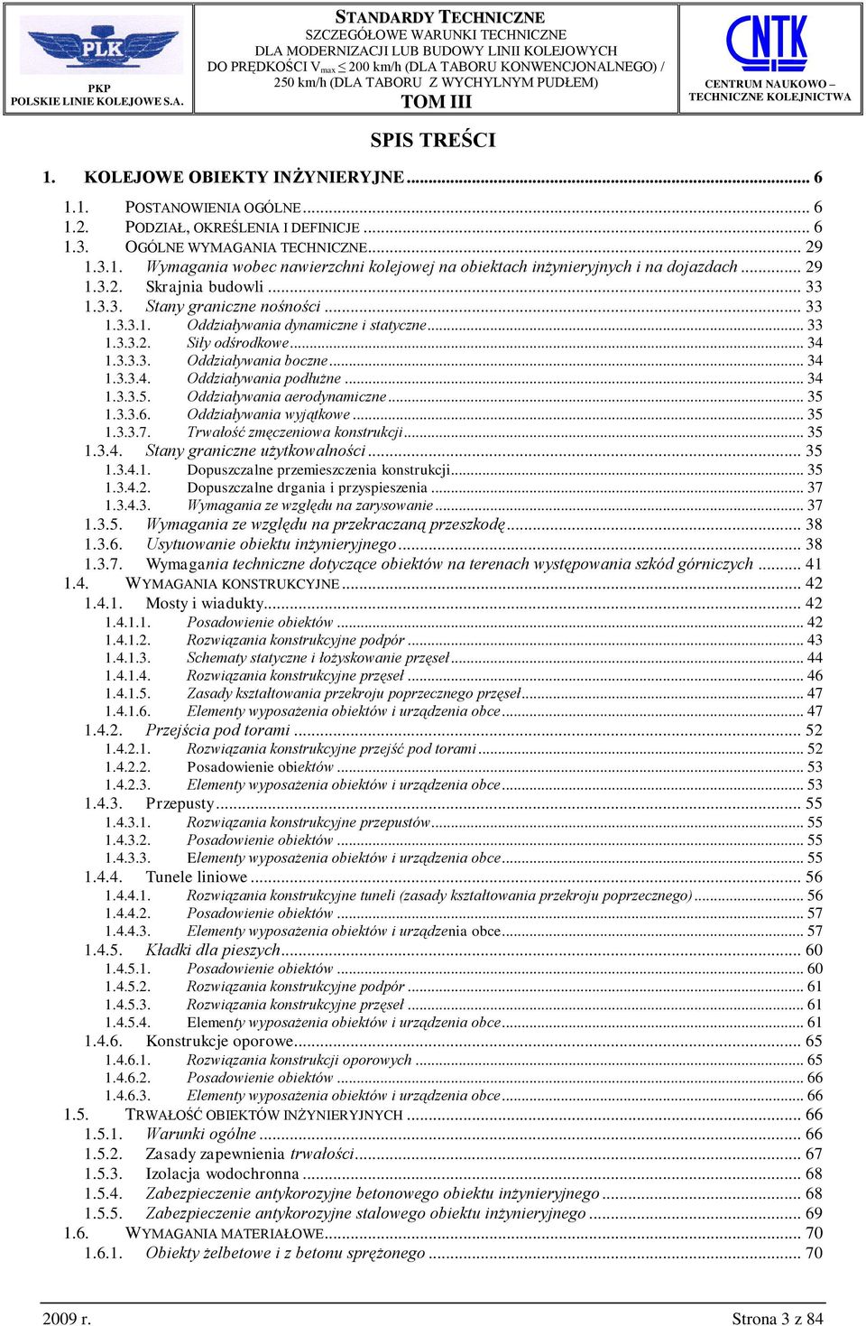 TOM III. szczegółowe warunki techniczne dla modernizacji lub budowy linii  kolejowych. z wychylnym pudłem) TOM III KOLEJOWE OBIEKTY INŻYNIERYJNE - PDF  Free Download