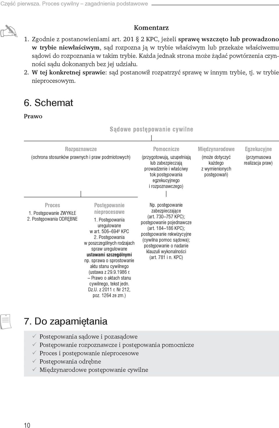 Każda jednak strona może żądać powtórzenia czynności sądu dokonanych bez jej udziału. 2. W tej konkretnej sprawie: sąd postanowił rozpatrzyć sprawę w innym trybie, tj. w trybie nieprocesowym. 6.