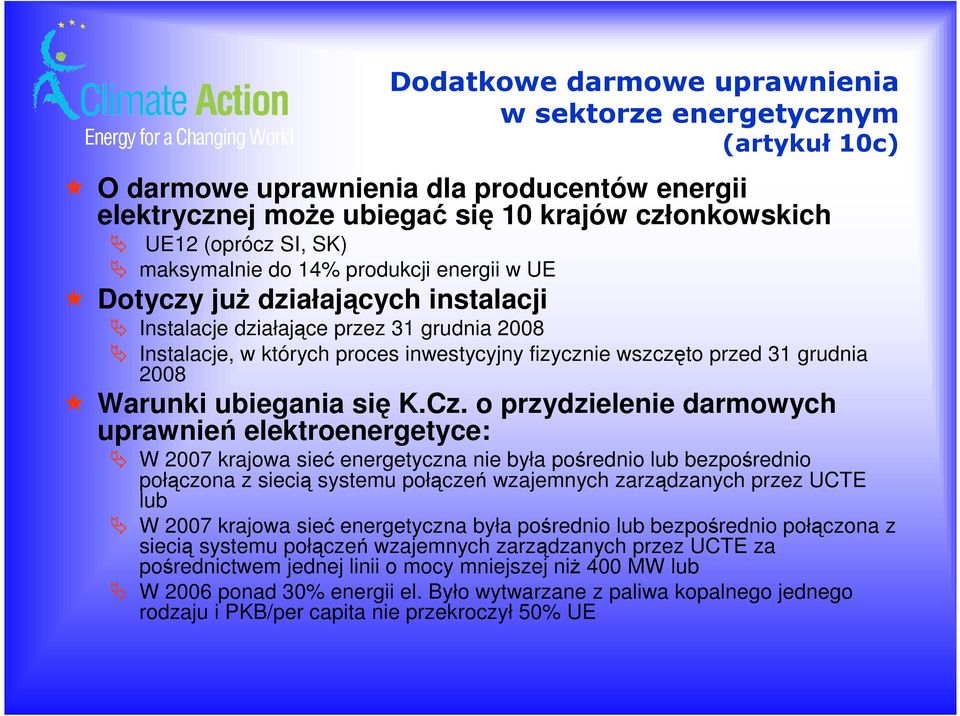 2008 Warunki ubiegania się K.Cz.