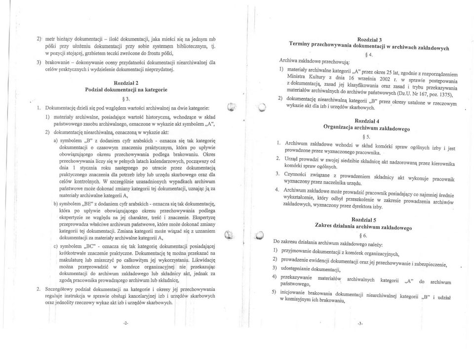 Rozdzał 2 Podzał dokumentacj na kategore 3. 1.