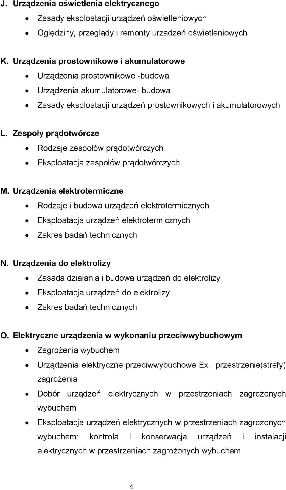 Zespoły prądotwórcze Rodzaje zespołów prądotwórczych Eksploatacja zespołów prądotwórczych M.