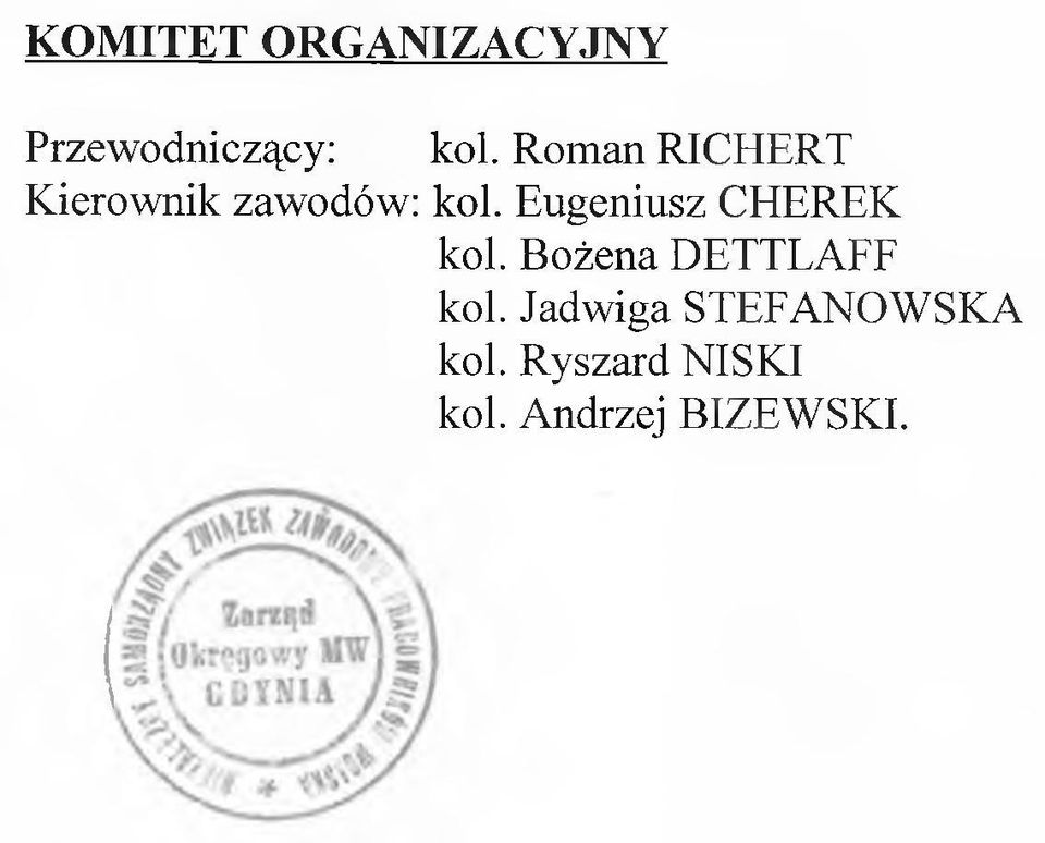 CHEREK kol. Bożena DETTLAFF kol.