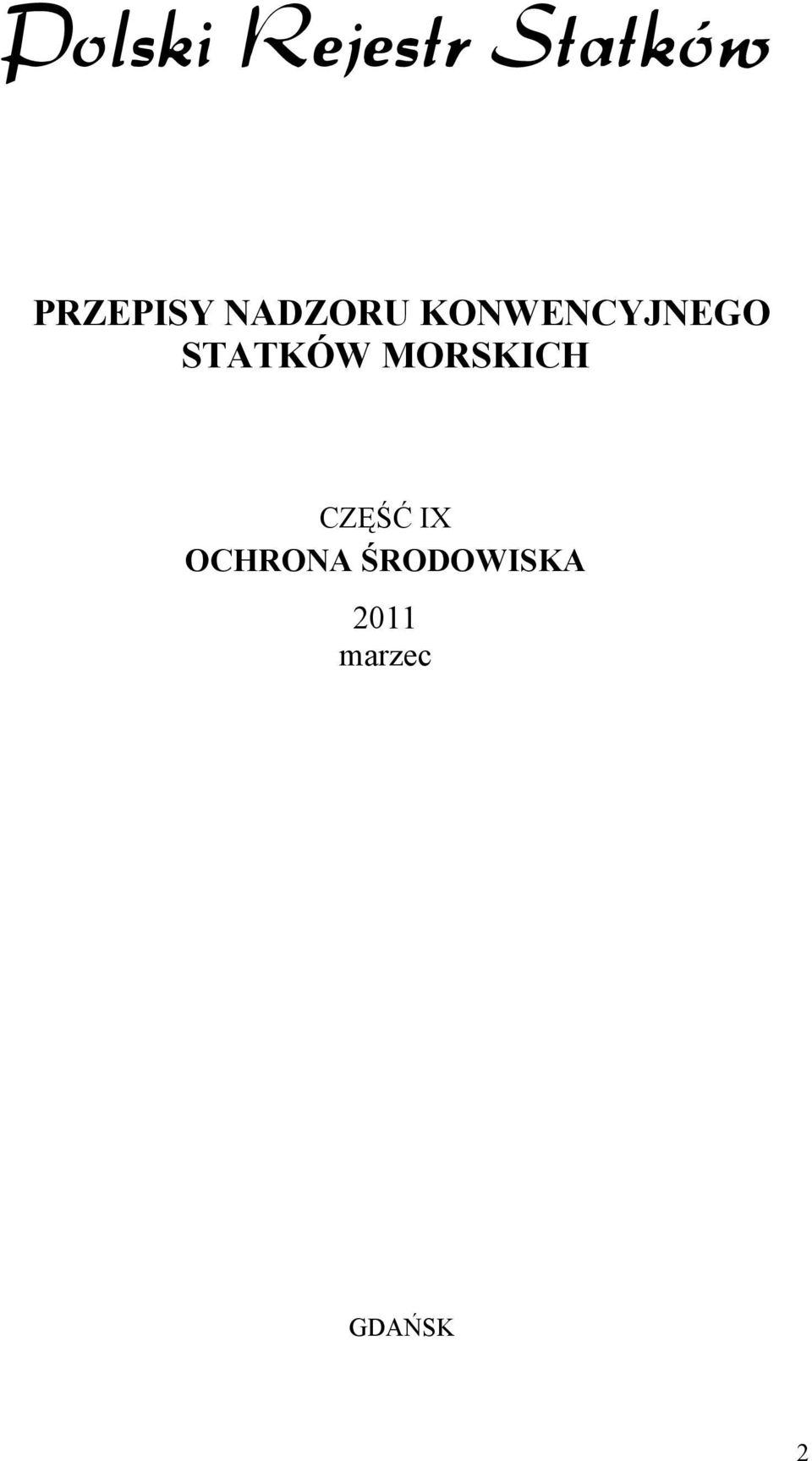 MORSKICH CZĘŚĆ IX