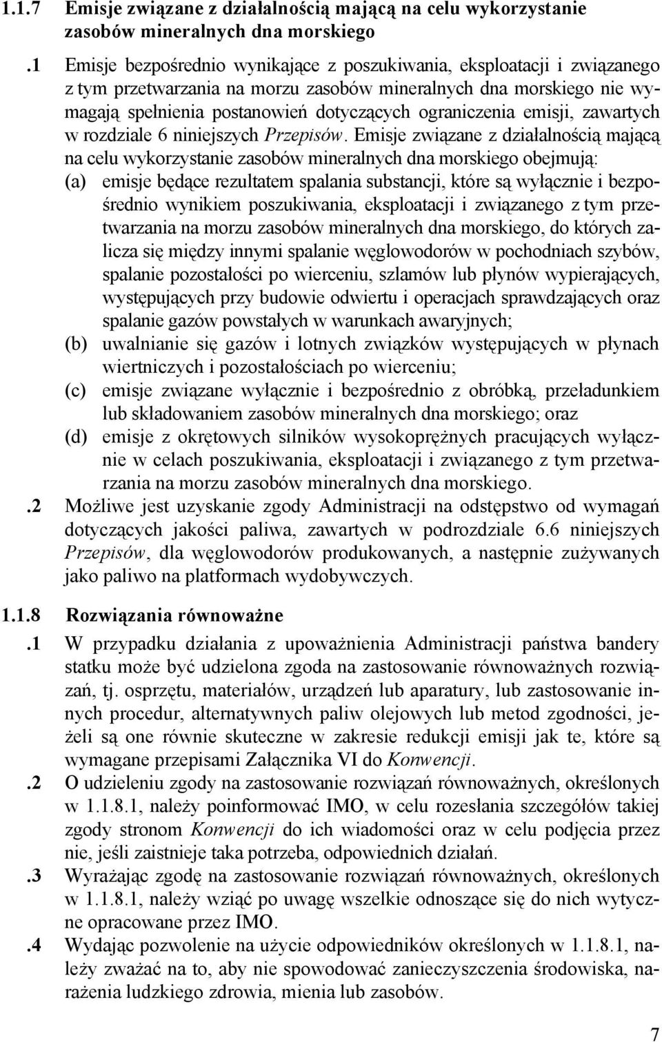 emisji, zawartych w rozdziale 6 niniejszych Przepisów.
