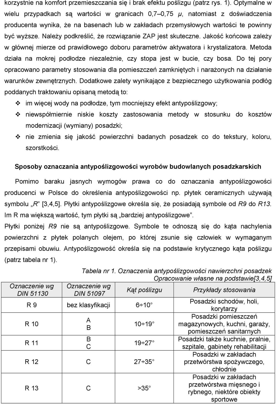 NaleŜy podkreślić, Ŝe rozwiązanie ZAP jest skuteczne. Jakość końcowa zaleŝy w głównej mierze od prawidłowego doboru parametrów aktywatora i krystalizatora.