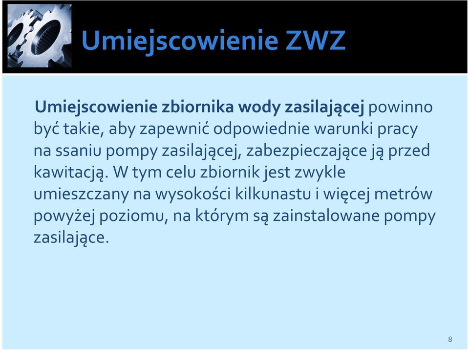 jąprzed kawitacją.