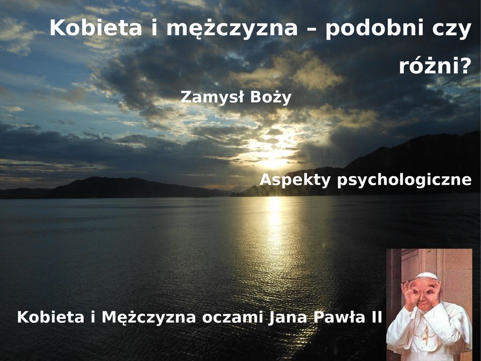 Zamysł Boży Aspekty