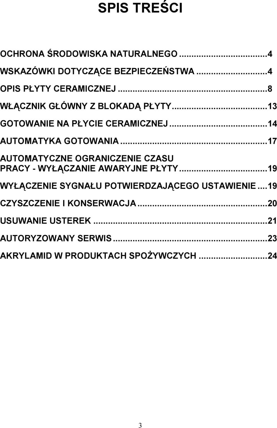 ..17 AUTOMATYCZNE OGRANICZENIE CZASU PRACY - WY53CZANIE AWARYJNE P5YTY.