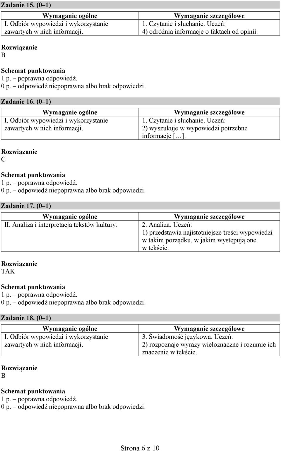 Analiza i interpretacja tekstów kultury. 2. Analiza.