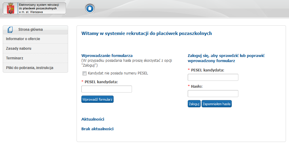 Wybór placówki (po kontynuacji)... 3 Jak wypełnić elektroniczne podanie... 4 Dane kandydata... 5 Dane rodziców/opiekunów prawnych... 7 Dodatkowe informacje... 8 Wybór placówki... 9 Pouczenia.