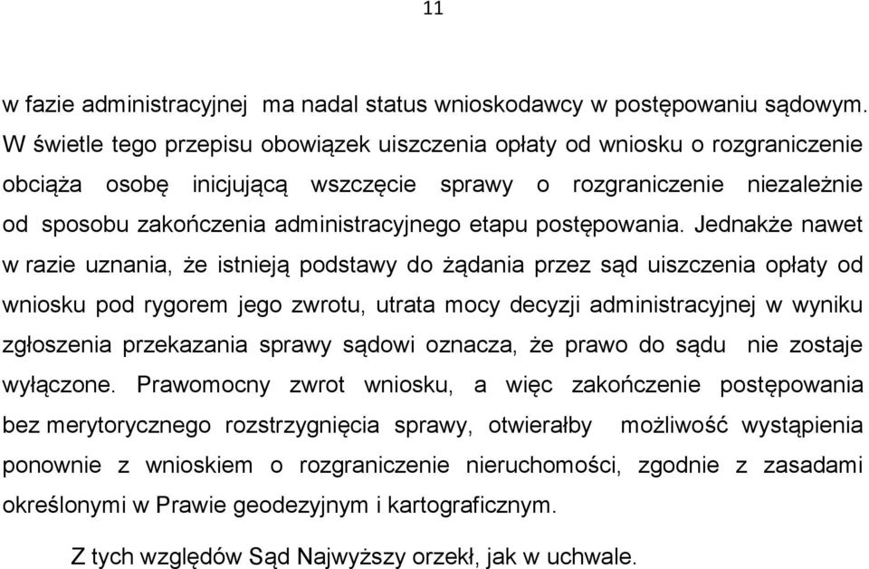 postępowania.
