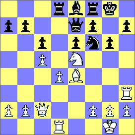 120.Obrona słowiańska [D31] Turniej indywidualny, Sztokholm 1930 Stahlberg (Szwecja) Czepurnow (Finlandia) 1.d4 d5 2.c4 c6 3.Sc3 e6 4.Sf3 Gd6 5.e4 de4 6.Se4 Sf6 7.Gd3 (Dobre było 7.Sd6) 7 Se4 8.