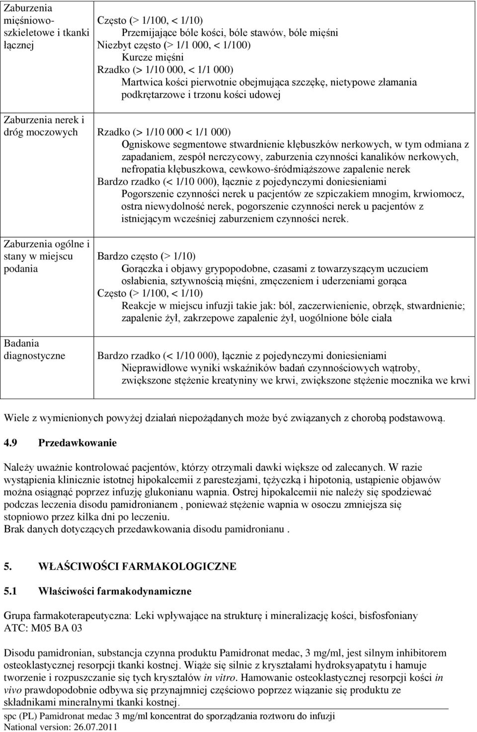 tym odmiana z zapadaniem, zespół nerczycowy, zaburzenia czynności kanalików nerkowych, nefropatia kłębuszkowa, cewkowo-śródmiąższowe zapalenie nerek Pogorszenie czynności nerek u pacjentów ze