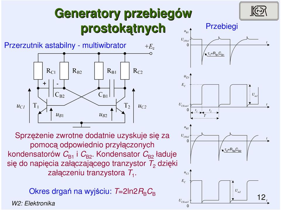 przyłączonych kondensatorów C B1 i C B.