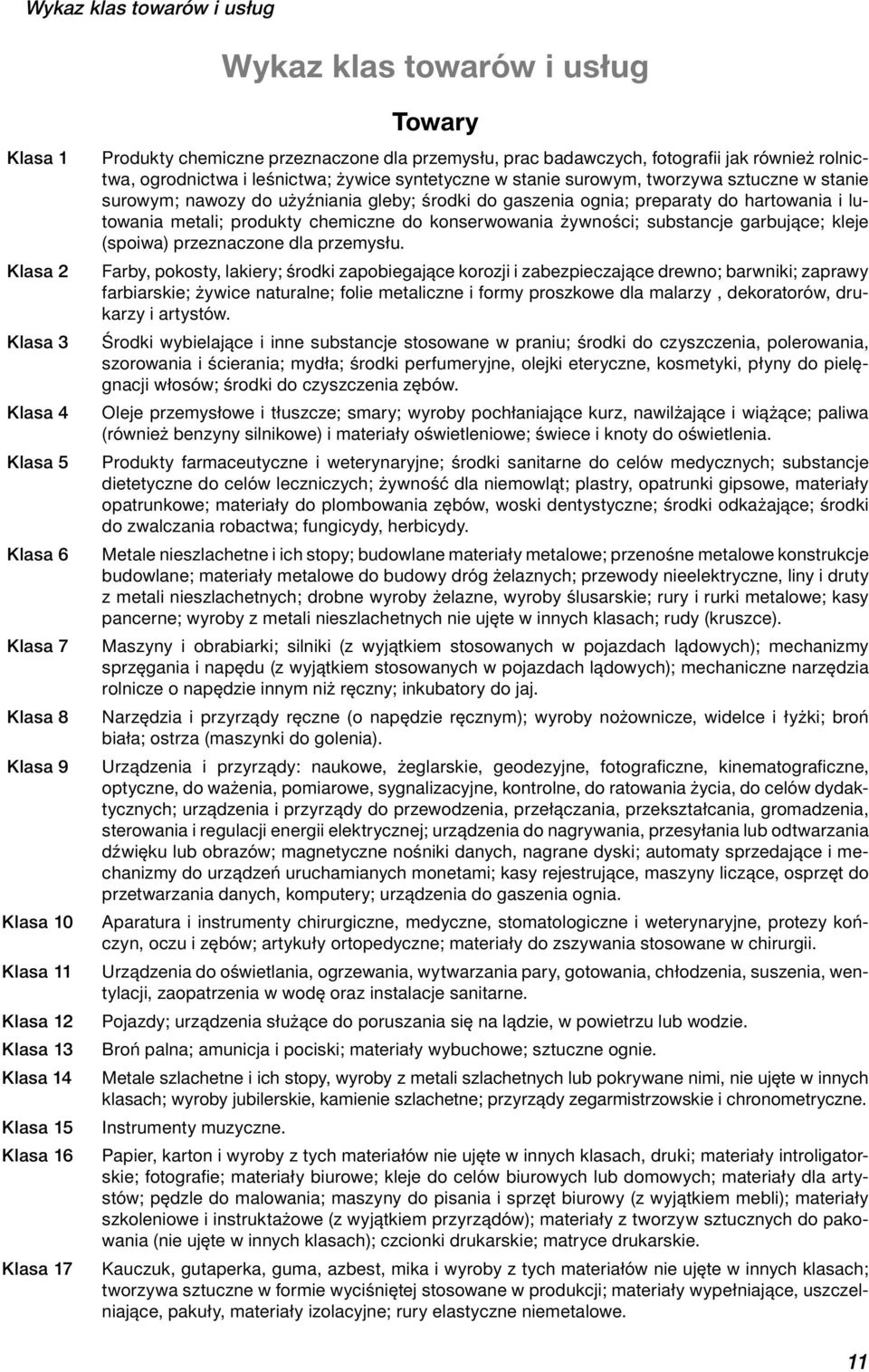 surowym; nawozy do użyźniania gleby; środki do gaszenia ognia; preparaty do hartowania i lutowania metali; produkty chemiczne do konserwowania żywności; substancje garbujące; kleje (spoiwa)