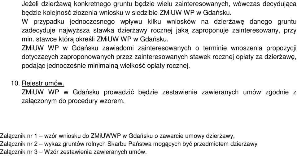 stawce którą określi ZMiUW WP w Gdańsku.