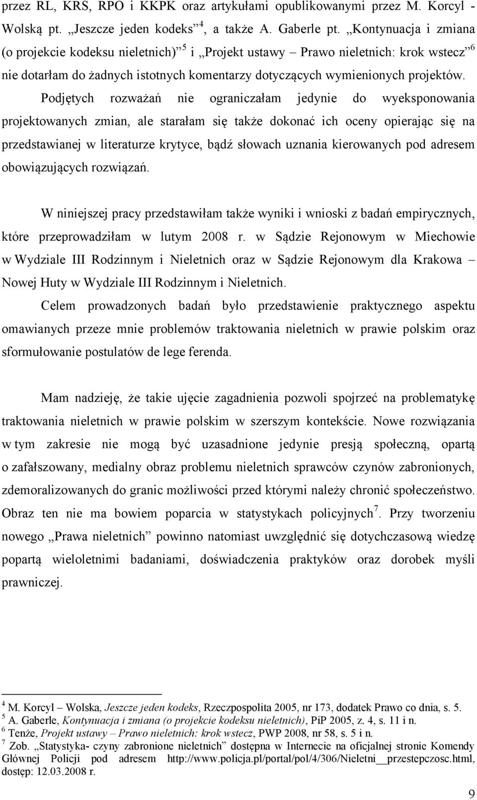 Wydział Prawa i Administracji PROBLEMY TRAKTOWANIA NIELETNICH W PRAWIE  POLSKIM - PDF Darmowe pobieranie