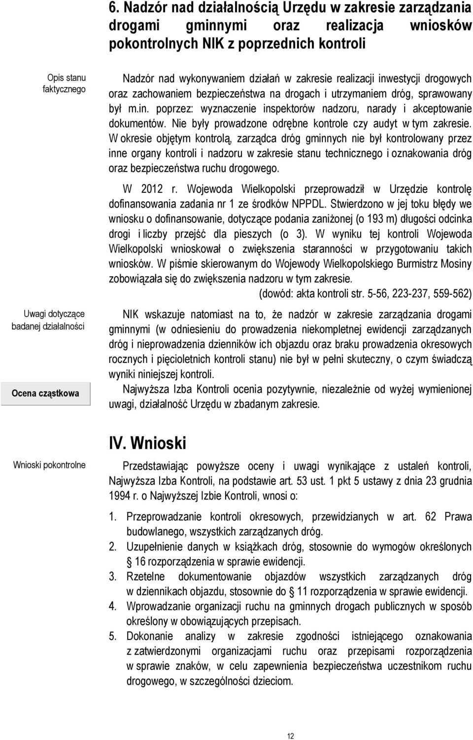 był m.in. poprzez: wyznaczenie inspektorów nadzoru, narady i akceptowanie dokumentów. Nie były prowadzone odrębne kontrole czy audyt w tym zakresie.