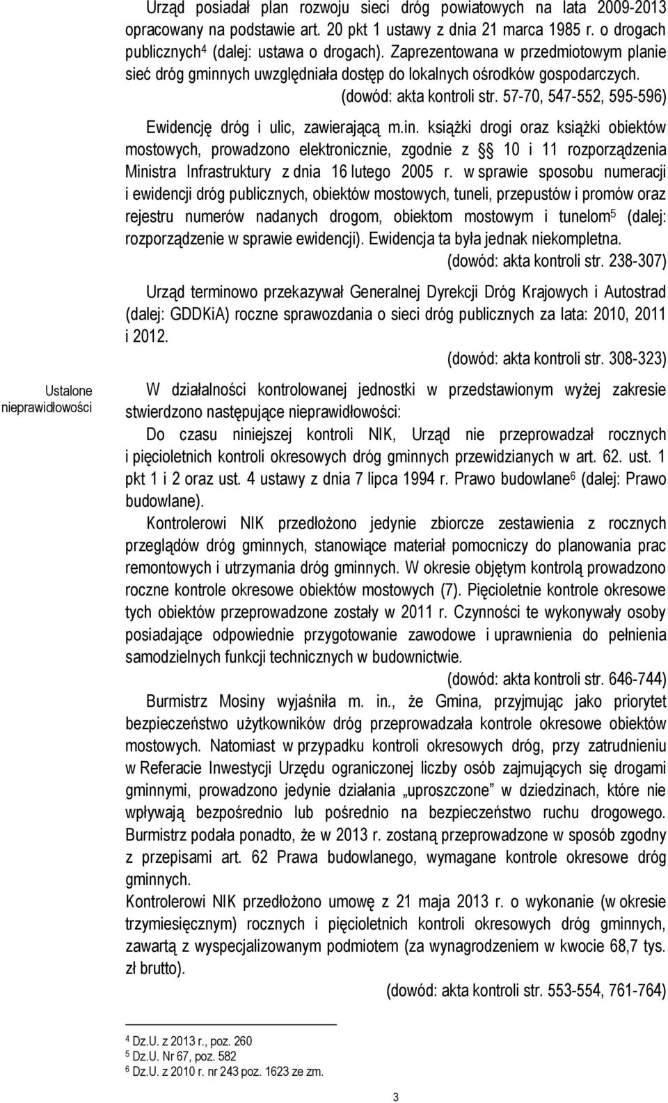 57-70, 547-552, 595-596) Ewidencję dróg i ulic, zawierającą m.in.