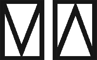 41 10) Prostokątna biała tablica z czarnym obramowaniem, a na niej z jednej strony czarny kąt, zwrócony wierzchołkiem ku dołowi, z drugiej zaś - zwrócony wierzchołkiem ku górze (kąt oparty jest na