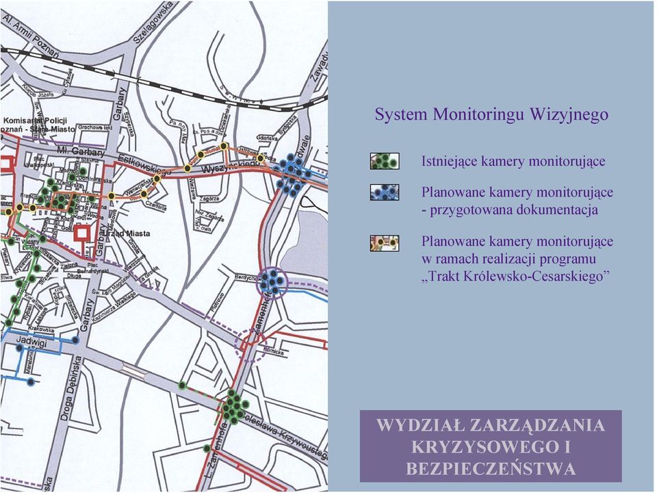 Planowane kamery monitorujące w ramach realizacji programu