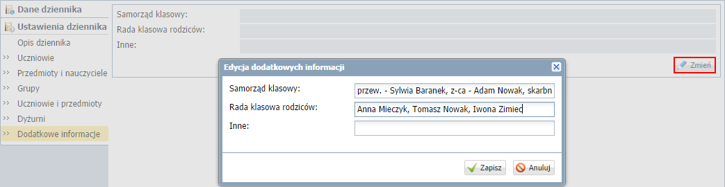 UONET+. Jak założyć dziennik oddziału i wprowadzić do niego podstawowe dane? 10/11 Na stronie Dyżurni można ustalić zasady wyznaczania dyżurnych przez system na kolejne tygodnie. 1. W dzienniku oddziału przejdź na stronę Dyżurni.