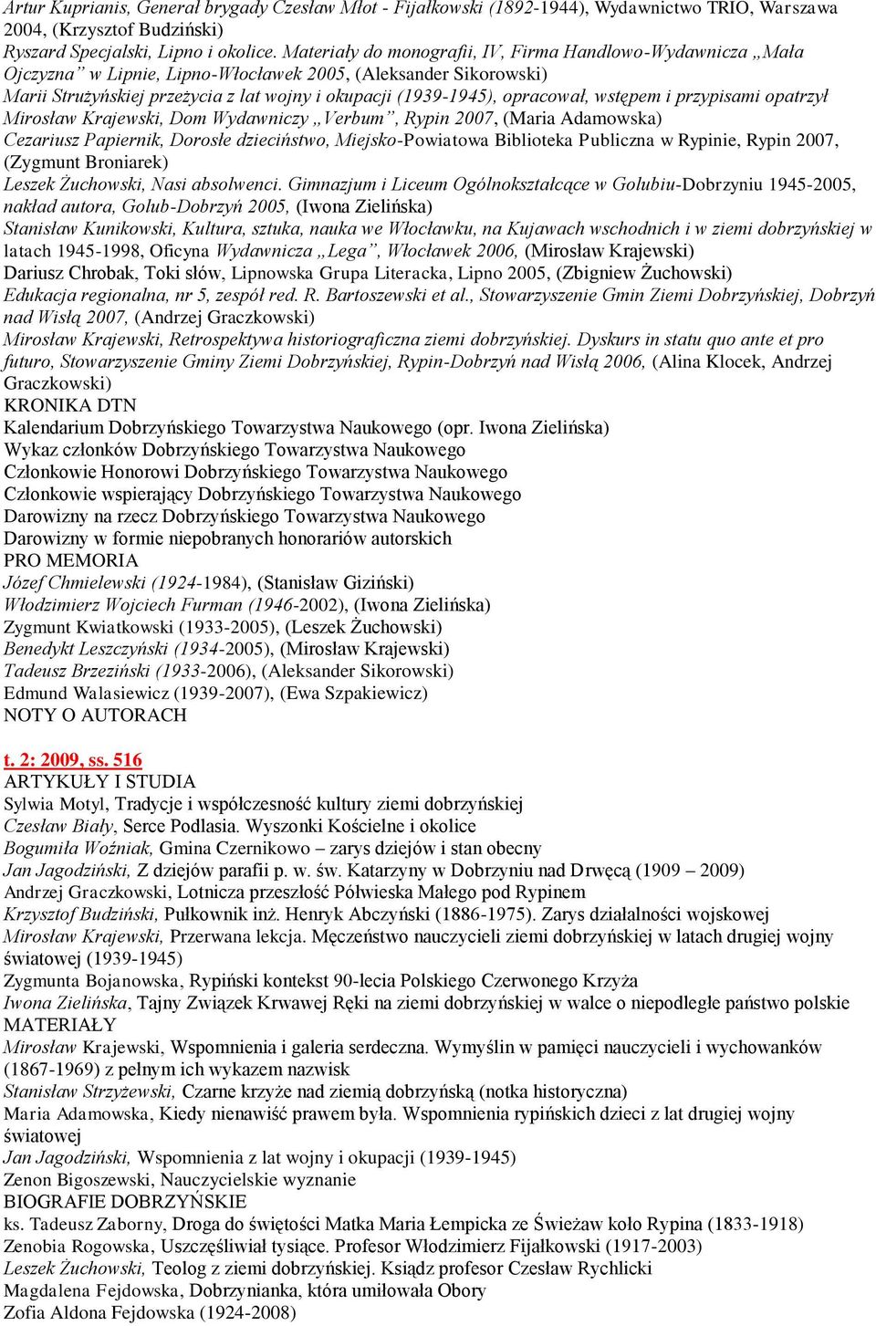 opracował, wstępem i przypisami opatrzył Mirosław Krajewski, Dom Wydawniczy Verbum, Rypin 2007, (Maria Adamowska) Cezariusz Papiernik, Dorosłe dzieciństwo, Miejsko-Powiatowa Biblioteka Publiczna w