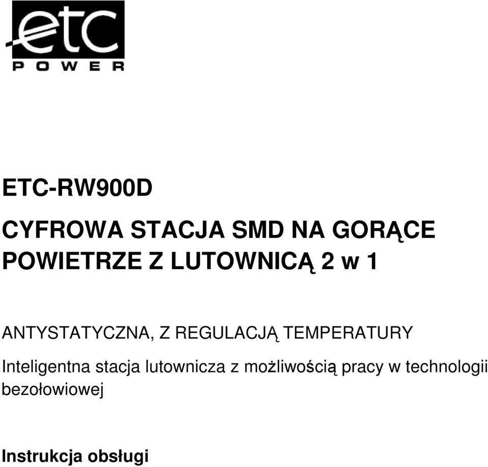 TEMPERATURY Inteligentna stacja lutownicza z