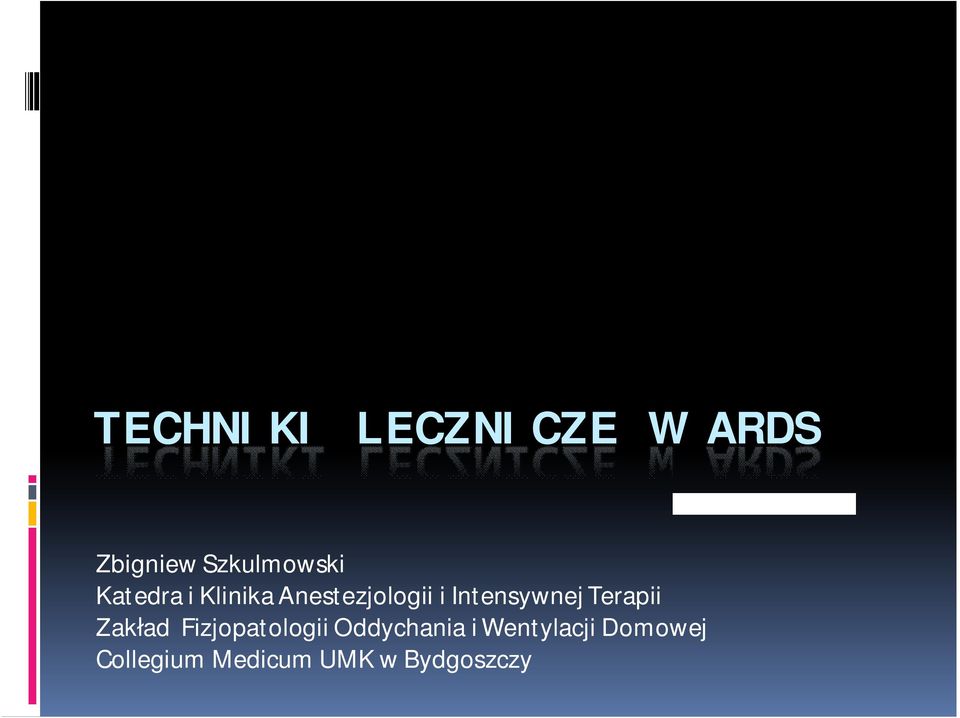 Terapii Zakład Fizjopatologii Oddychania i